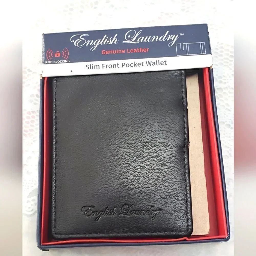 English Laundry Money Clip Wallet New